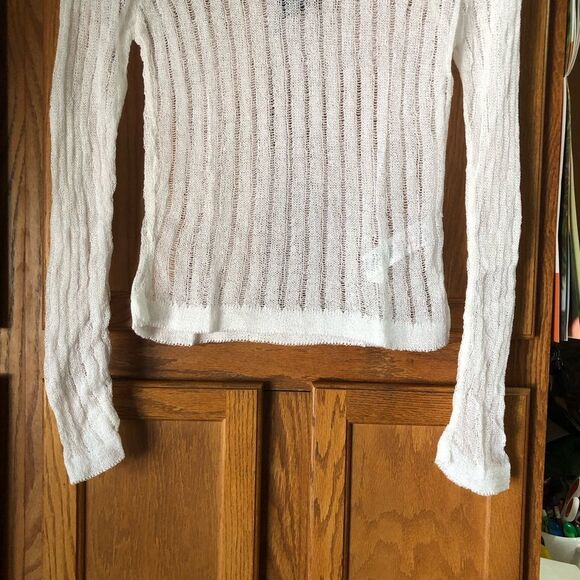 NWT PRETTYLITTLETHING Sheer Ribbed Knit Long Sleeve Top Plus Size XL - Picture 4 of 11